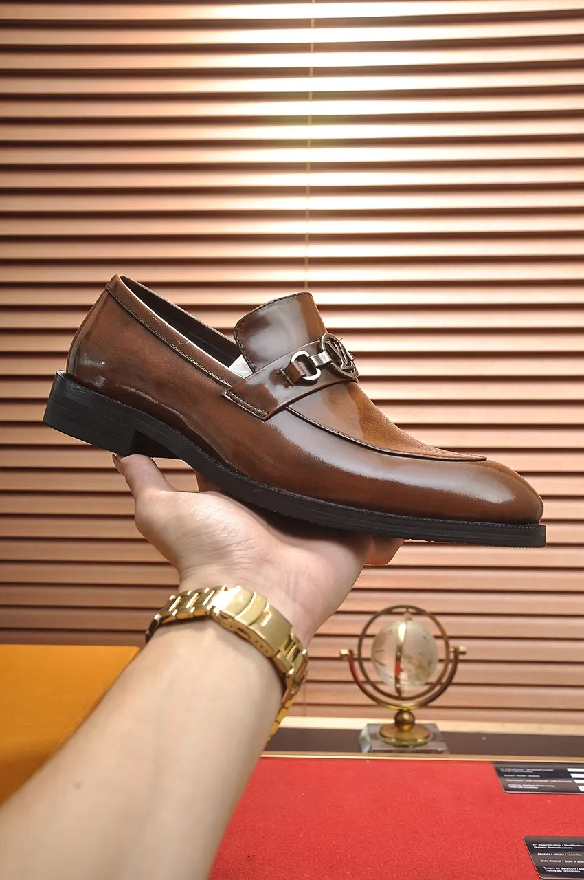 Men's shoes💰460💶【LOUIS VUITTON】(sheepskin lining) new cowhide LV formal shoes🎩🎩❗️🆘made one to one at the counter🎩original quality, imported cowhide upper➕full sheepskin lining➕original rubber outsole, {high quality visible}👣Size: 38-45 (45 custom-made)